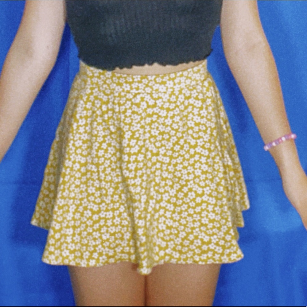 This is a short floral skirt.